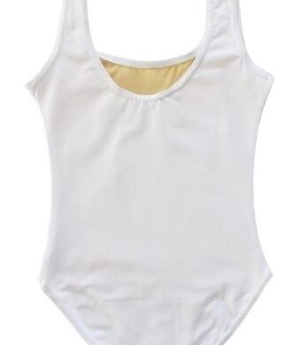 Maillot Ballet | Modelo Clássico Branco